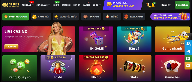 Nhà cái 11BET - Kinh đô cờ bạc Đông Nam Á